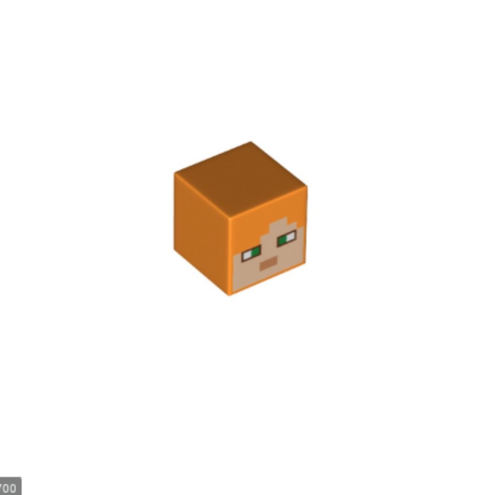 Alex Minecraft Head Lego